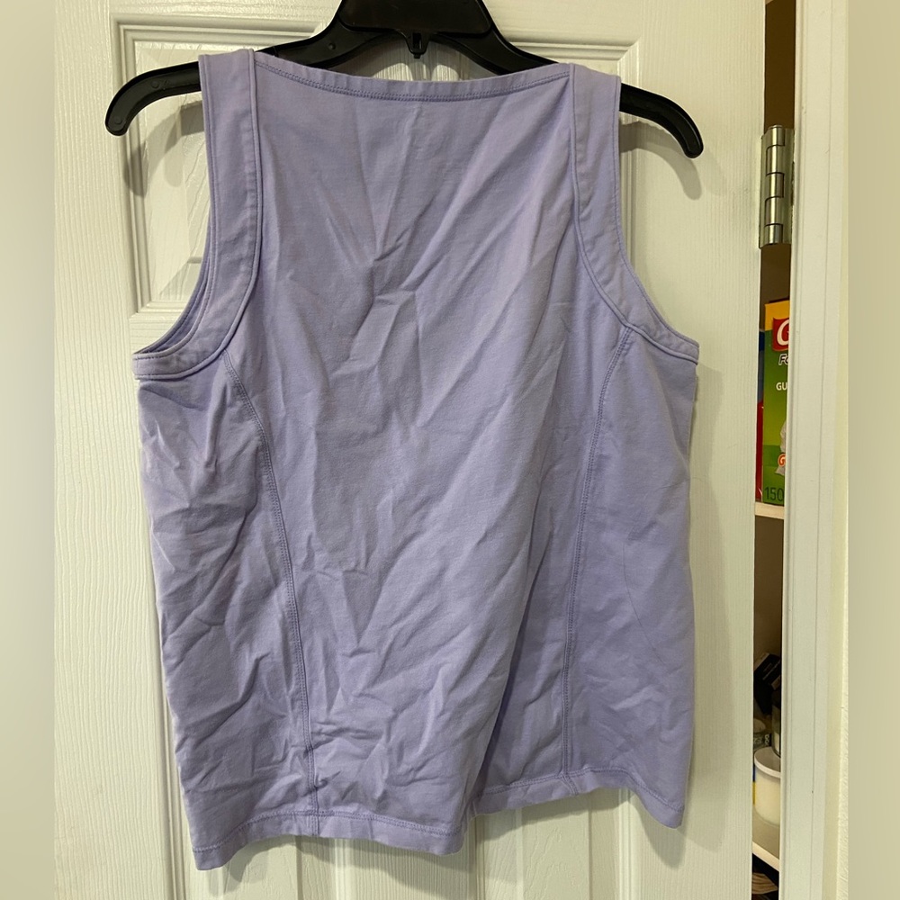 Square Neck Purple Tank - Picture 2 of 3